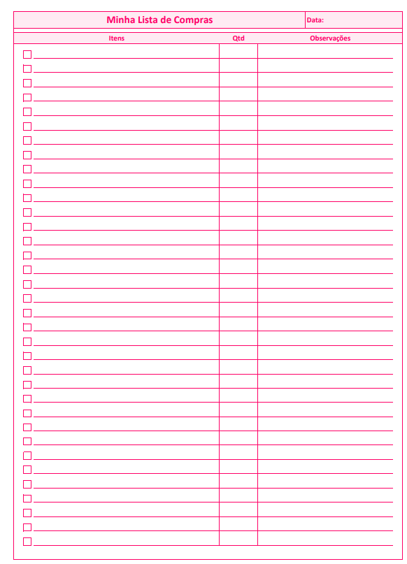 lista de compras supermercado completa pdf