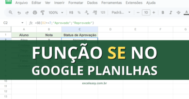 Como usar a função se no Google Planilhas - passo a passo