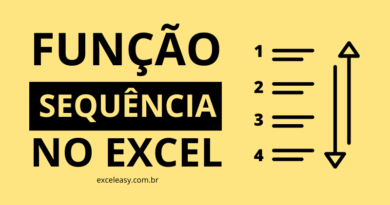Sequência no Excel