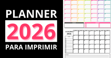 Modelos de Planner 2026 para Baixar Grátis e imprimir