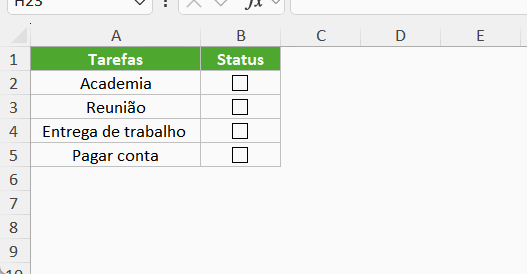 Botão de escolha com checkbox