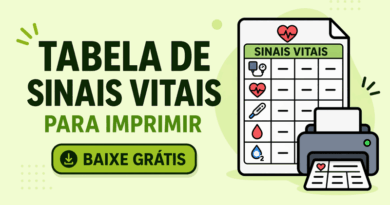 Modelos de Tabela de Sinais Vitais para Imprimir - Baixe Grátis