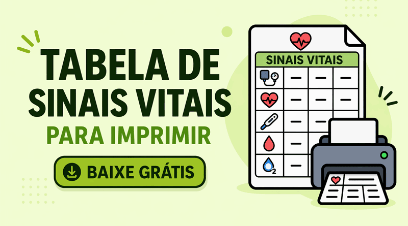 Modelos de Tabela de Sinais Vitais para Imprimir - Baixe Grátis