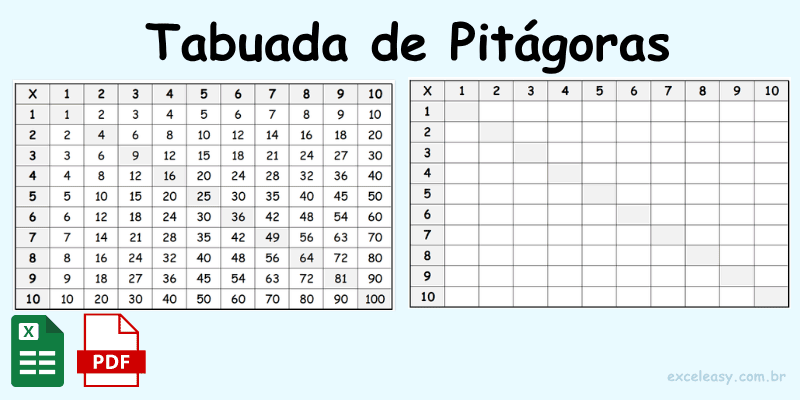 tabela tabuada para imprimir completa com multiplicação em grade