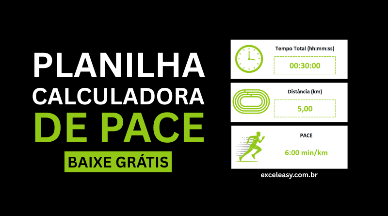 Planilha para calcular pace
