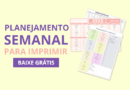 Planilha Planejamento Semanal para Imprimir