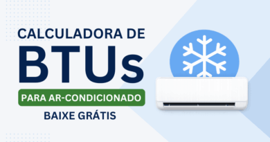 Calculadora de BTUs para ar condicionado em Excel gratuita