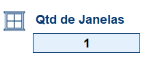 Quantidade de janelas considerada na carga térmica