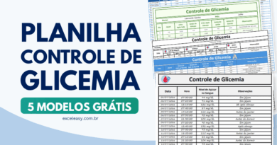Controle de Glicemia para Imprimir Grátis