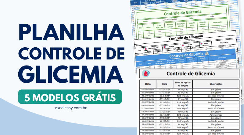 Controle de Glicemia para Imprimir Grátis