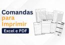Modelos de comanda para imprimir gratis em Excel e PDF