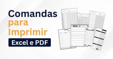 Modelos de comanda para imprimir gratis em Excel e PDF