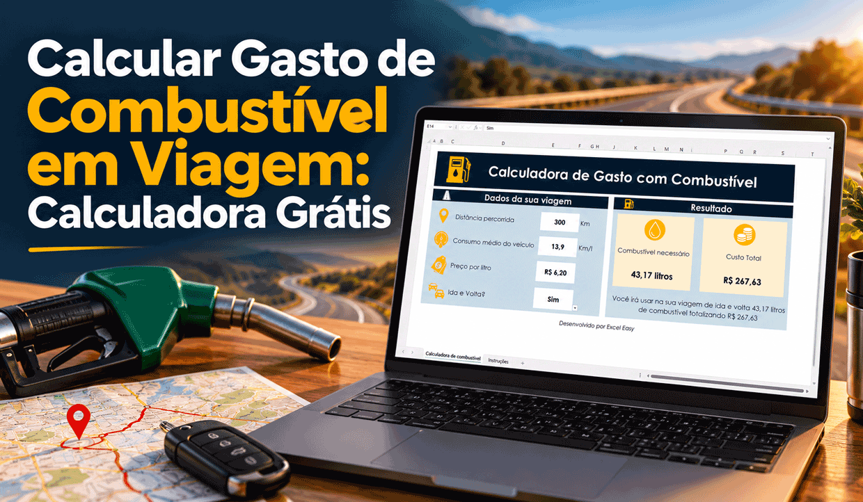 Como Calcular Gasto de Combustível em Viagem no Excel