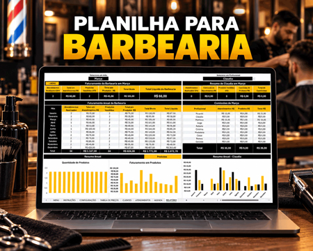 Planilha para Barbearia em Excel